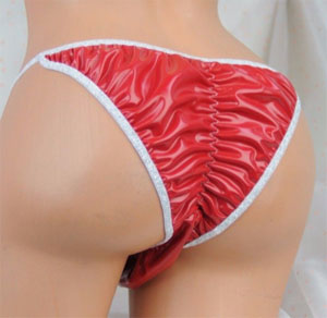 latex sissy brazilian panties